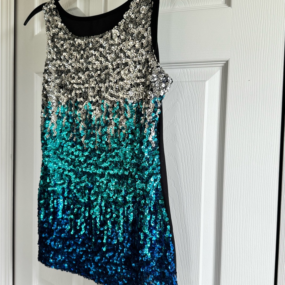 Sequin Ombre Sleeveless Top